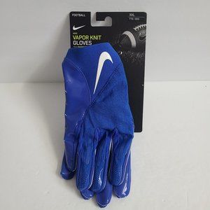 Nike Vapor Knit 4.0 Football Gloves DM0056-468 Size XXL Blue